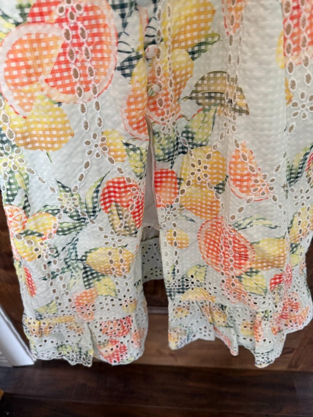 Anthropologie Ruffled Eyelet Dress, NWT, SZ M - Picture 8 of 10